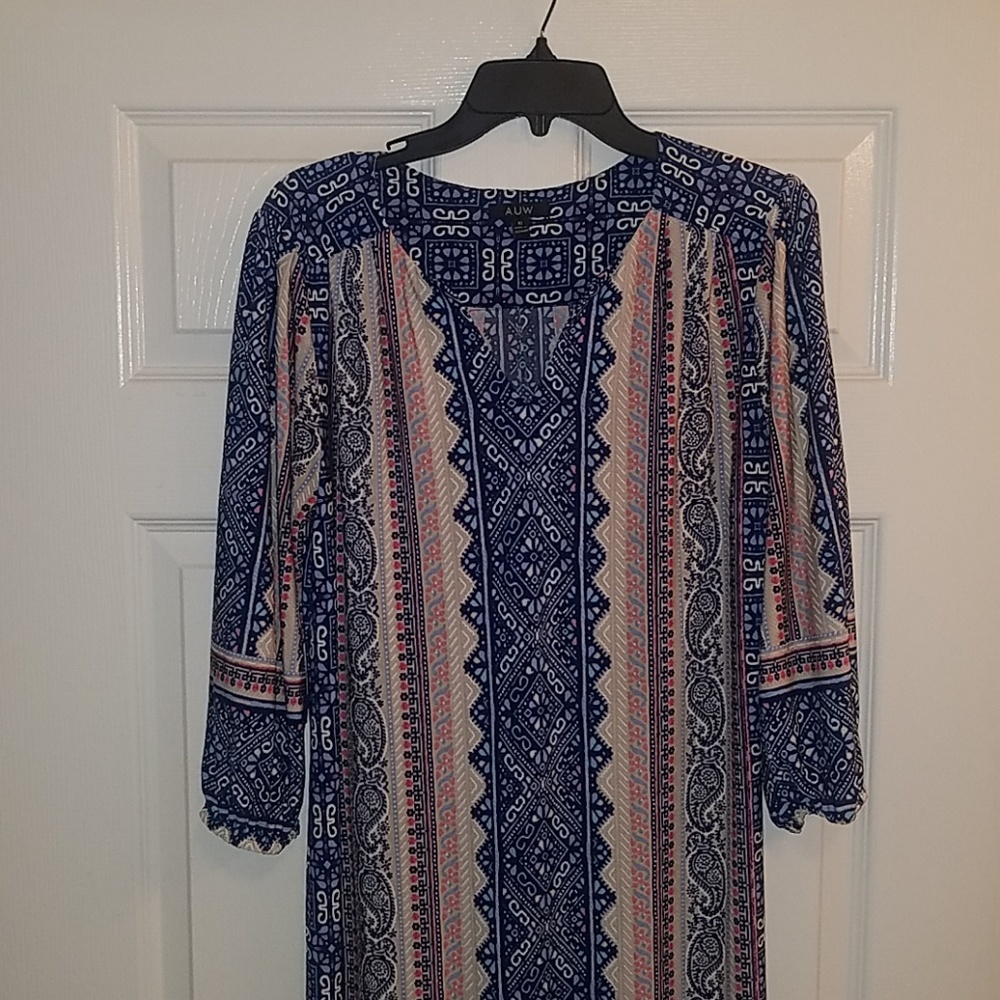 Blue work dress